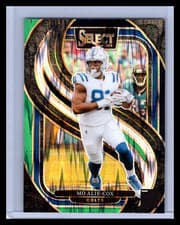2025 2024 Panini Select Prizm Premier Level Mo Alie-Cox #184 Black & green Shock
