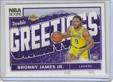 2024 Panini Hoops Rookie Greetings Bronny James Jr. #RG-6 RC