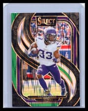 2025 2024 Panini Select Prizm Premier Level Aaron Jones #102 Black & Green Shock