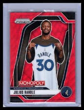 2025 Panini Prizm Monopoly Julius Randle #41 Red Wave