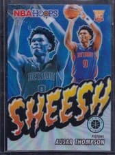 2023-24 Panini Nba Hoops Premium Stock - Sheesh Ausar Thompson #24 Silver Prizm