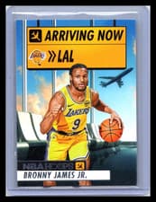 2024-25 Panini NBA Hoops Arriving Now Bronny James Jr. #No. 12