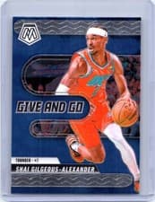2025 2024-25 Panini Mosaic Give and Go Shai Gilgeous-Alexander #No. 2