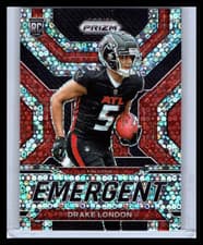 2022 Panini Prizm Emergent Drake London #E-5 Disco RC