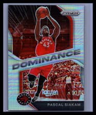 2021 2020-21 Panini Prizm Dominance Pascal Siakam #20 Silver