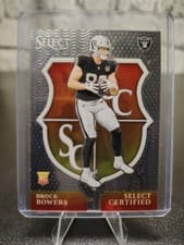 2024 Panini Select - Select Certified Rookies Brock Bowers #7 (RC)