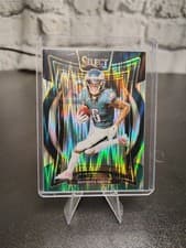2024 Panini Select - Concourse Devonta Smith #51 Black & Green Shock Prizm