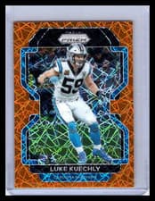 2021 Panini Prizm Luke Kuechly #320 Orange Cracked Ice