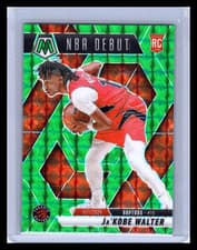 2024-25 Panini Prizm Mosaic NBA Debut Ja'Kobe Walter #253 Green RC