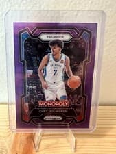 Chet Holmgren 2023-24 Panini Prizm Monopoly Purple Wave #62 Thunder
