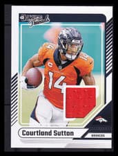 2024 Panini Donruss Threads Courtland Sutton #DTH-CSU Jersey Patch