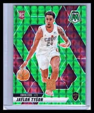 2025 2024-25 Panini Mosaic Jaylon Tyson #217 Green Prizm RC