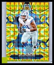 2024 Panini Mosaic Prizm Micah Parsons #62 Yellow Reactive