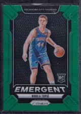 2024-25 Panini Prizm NIKOLA TOPIC #18 RC Rookie Emergent Green Prizm - Thunder