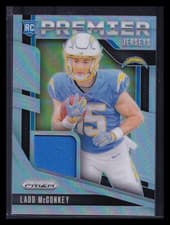 2024 Panini Prizm Premier Jerseys Ladd McConkey #PJ-LMY Jersey Patch RC
