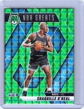 2025 2024-25 Panini Mosaic NBA Greats Shaquille O'Neal #297 Green