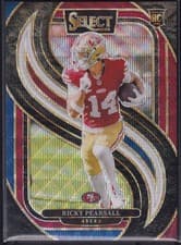 2024 Panini Select Ricky Pearsall - Premier Level Tri-Color 231/249 - 49ers (RC)