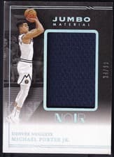 2020-21 Panini Noir Jumbo Material 34/99 Michael Porter Jr #JM-MPJ