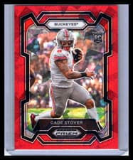 2024 Panini Prizm Draft Picks Cade Stover #174 Red Mosaic RC