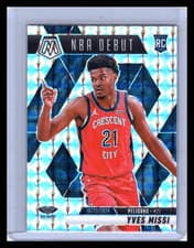 2025 2024-25 Panini Mosaic NBA Debut Yves Missi #255 Silver RC