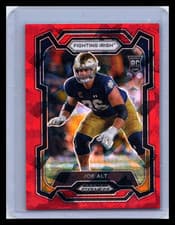 2024 Panini Prizm Draft Picks Joe Alt #110 Red Mosaic RC