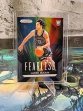2024-25 Panini Prizm Draft Picks - Fearless Jared McCain #8 Silver Prizm (RC)