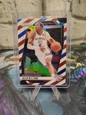 2024-25 Panini Prizm Basketball Jalen Williams #65 Red White & Blue Prizm