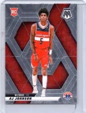 2025 2024-25 Panini Mosaic AJ Johnson #215 RC