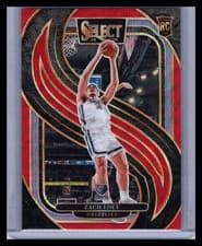 2024-25 Panini Select Prizm Premier Level Zach Edey #192 Red RC