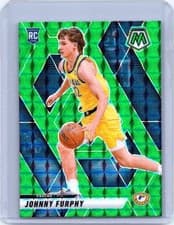 2025 2024-25 Panini Mosaic Basketball Johnny Furphy #202 Green RC