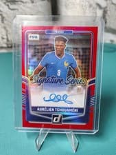 2024-25 Panini Donruss Fifa - Signature Series Aurelien Tchouameni #SS-AT Red...