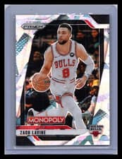 2024-25 Panini Prizm Monopoly Zach LaVine #10 Cracked Ice