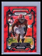 2024 Panini Prizm Draft Picks Dallas Turner #112 Red Mosaic RC