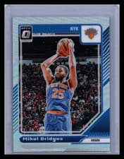 2025 2024-25 Panini Donruss Optic Mikal Bridges #217 Silver