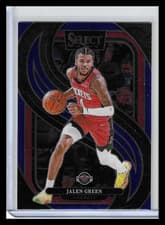 2025 2024-25 Panini Select Premier Level Jalen Green #116 Blue Prizm