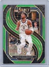 2025 2024-25 Panini Select Prizm Tyrese Haliburton #165 Green Wave 40/50