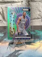 2023-24 Panini Prizm - Dominance De'Aaron Fox #17 Green Prizm