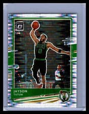 2021 2020-21 Panini Donruss Optic Prizm Jayson Tatum #77 Silver Pulsar