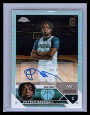 2024 Topps Chrome Overtime Elite Peyton Marshall #A-PMA Autograph RC