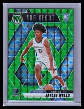 2024-25 Panini Mosaic NBA Debut Jaylen Wells #260 Green RC