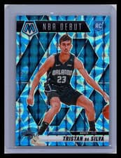 2025 2024-25 Panini Mosaic NBA Debut Tristan Da Silva #266 Blue Reactive RC