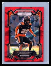 2024 Panini Prizm Draft Picks Kitan Oladapo #169 Red Ice RC