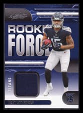 2022 Panini Absolute Rookie Force Treylon Burks #RF-11 Patch Memorabilia
