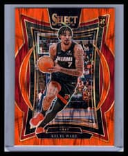 2025 2024-25 Panini Select Prizm Kel'el Ware #66 Orange Wave RC