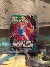 2023-24 Panini Mosaic - Thunder Road Shai Gilgeous-Alexander #4 Green Mosaic...