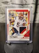 2023 2024 PANINI DONRUSS FOOTBALL Tee Higgins #DTH-THI Red Jersey Patch 02/25