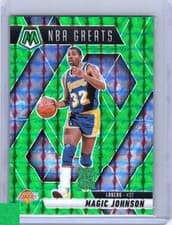 2025 2024-25 Panini Mosaic Prizm NBA Greats Magic Johnson #296 Green