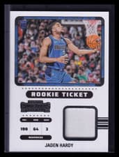 2023 2022-23 Panini Contenders Rookie Ticket Jaden Hardy #RTS-JHD RC