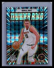 2025 2024-25 Panini Mosaic Prizm Silver Thunder Road Nikola Jokić #13