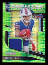 2024 Panini Prizm Premier Jerseys Keon Coleman #PJ-KCN Green Prizm Patch RC